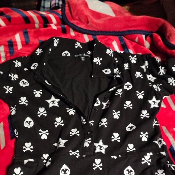 Dolls Kill Black and White Skull Dress - Picture 4 of 4